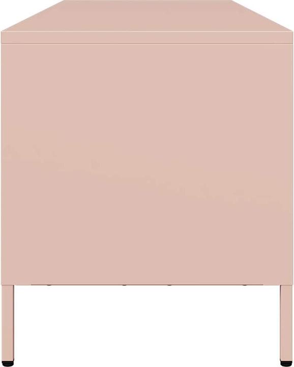 Produktbild vidaXL TV Schrank Lowboard Fernsehschrank Fernsehtisch Rosa Kaltgewalzter Stahl (135 x 39 x 43.5 cm)