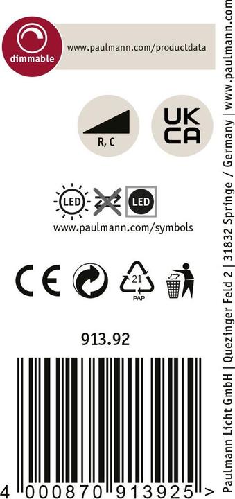 Produktbild Paulmann ProRail3 Spot Adlan (800 lm)
