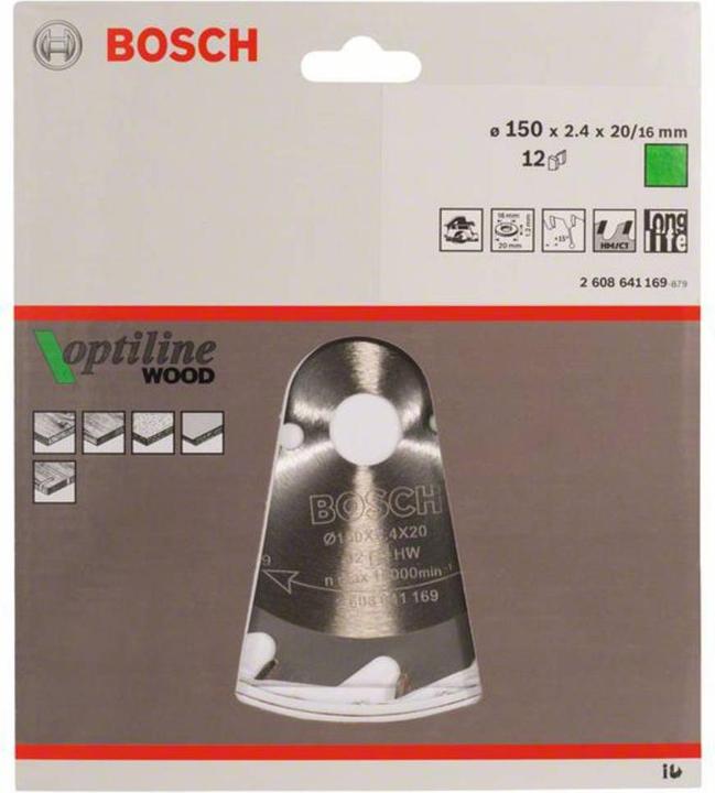 Actual product image Bosch Professional Zubehör PRO Wood circular saw blade, 150 x 2.4 x 20 mm