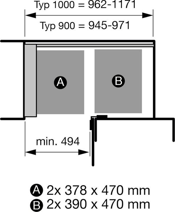 Produktbild Peka Metall Einhängetablar-Set Arena Style 550/600 (1 Stk.)