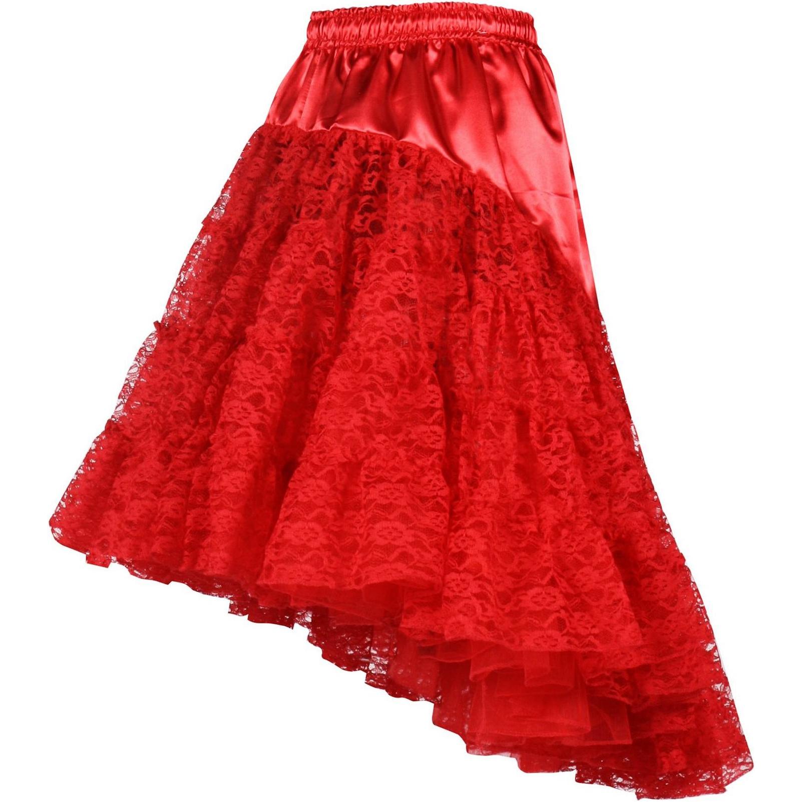 Thetru Petticoat mit Schleppe rot (One Size)