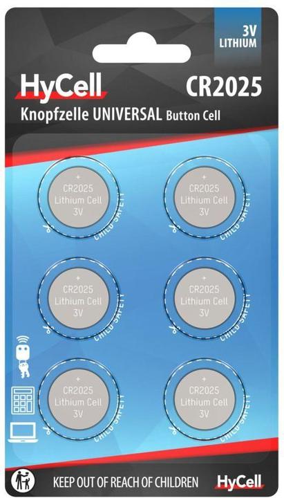 Actual product image HyCell Knopfzelle (6 pcs., CR2025, 140 mAh)