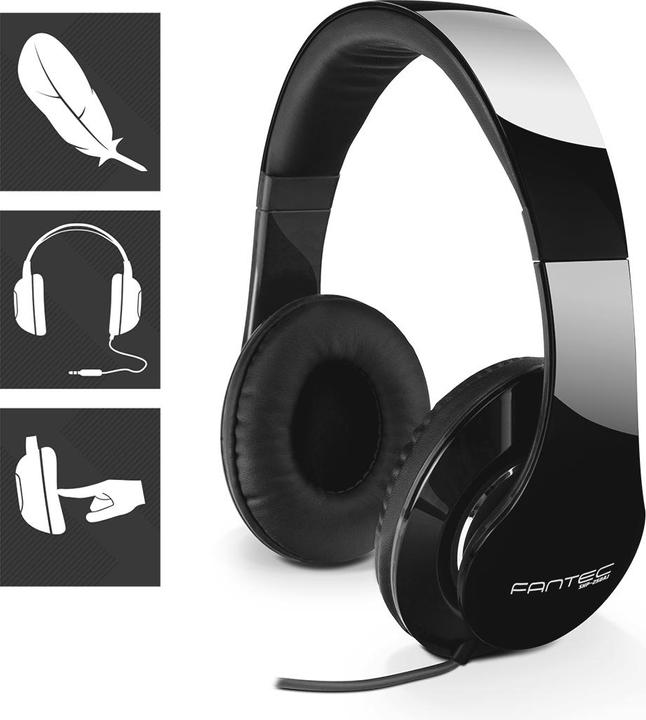 Immagine prodotto Fantec SHP-250AJ-BB cuffie stereo sull'orecchio (Cablato)