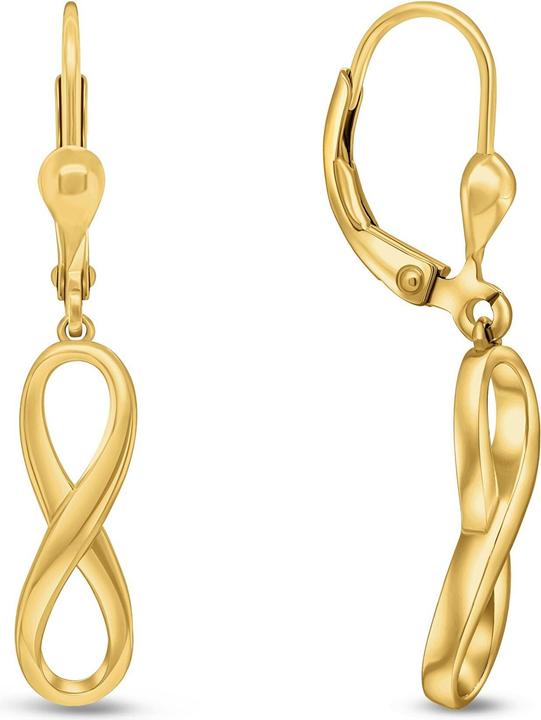 Immagine prodotto Brilio Argento - Eleganti orecchini Infinity placcati oro EA327Y