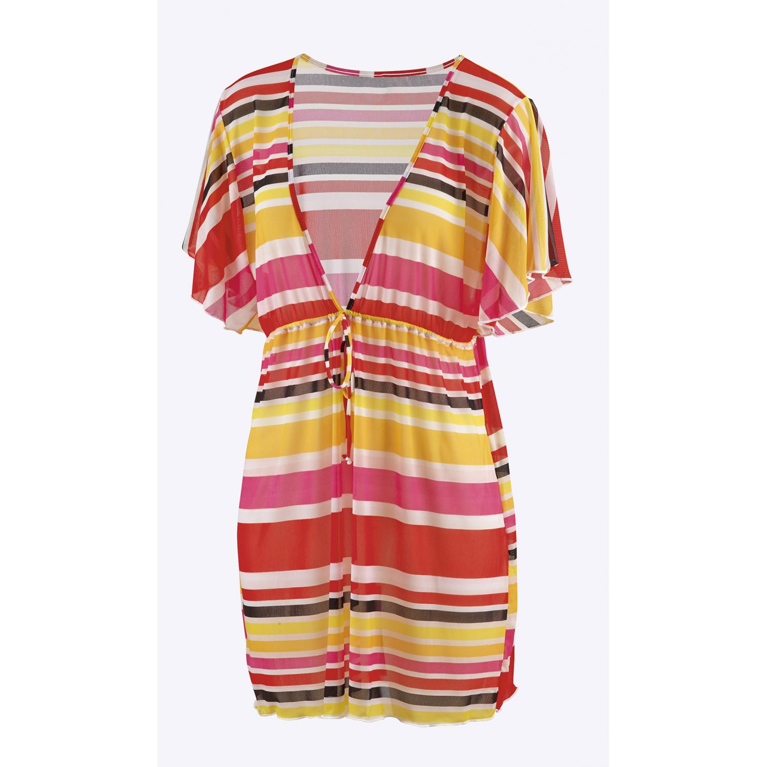 Beco, Badeanzug, Beach Dress Standard gelb/rot XL, Rot, Gelb, (XL)