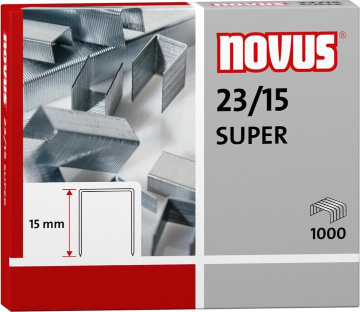 Actual product image Novus 23/15 SUPER staple pack 1000staples (1000 x)
