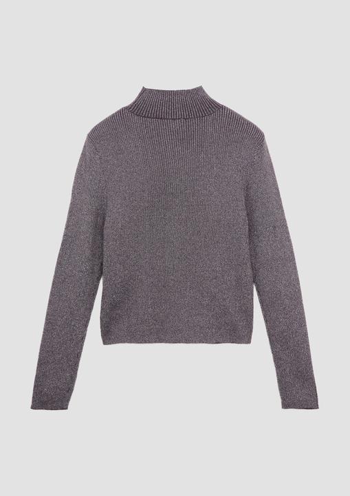Produktbild S.Oliver Strickpullover Strickpullover mit Metallic-Effekt und Stehkragen (158, 164)