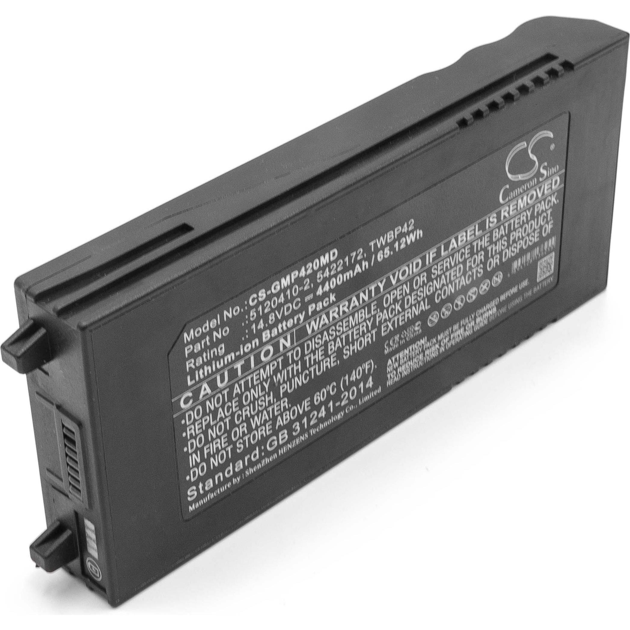 Thumbnail - XCell Medizintechnik-Akku als Ersatz für GE 5120410-2, TWBP42, 5422172 - 4400mAh, 14,8V, Li-Ion (1 Stk., 4400 mAh, Ladeg...