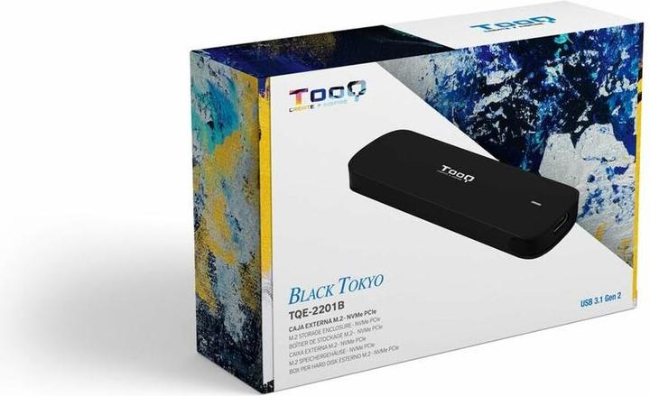 Actual product image Tooq Technology CAJA EXTERNA M.2 NVMe USB3.1 GEN2 ALUMINIO NEGRA (M.2)
