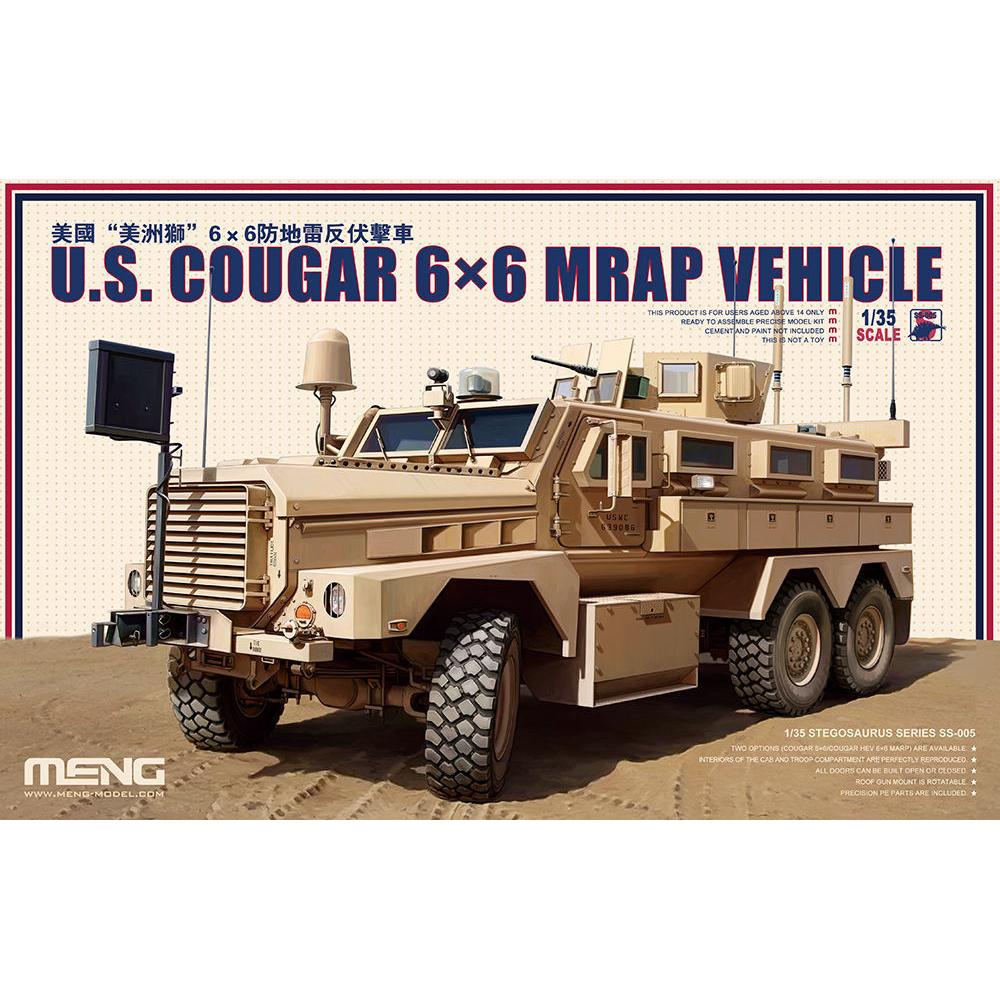 Meng-Model Veicolo U.S. Cougar 6x6 MRAP