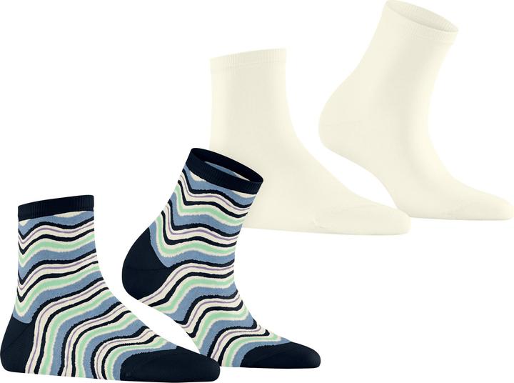 Produktbild Esprit Watercolor 2-Pack Baumwollsocken (2er Pack, 35 - 38)