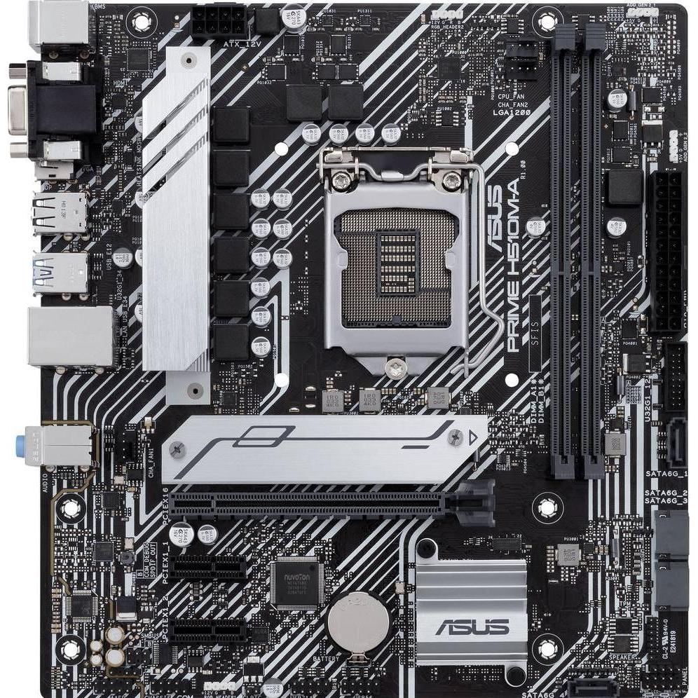 ASUS PRIME H510M-A Moederbord Socket Intel 1200 Vormfactor Micro-ATX Moederbord (LGA 1200, Intel H51