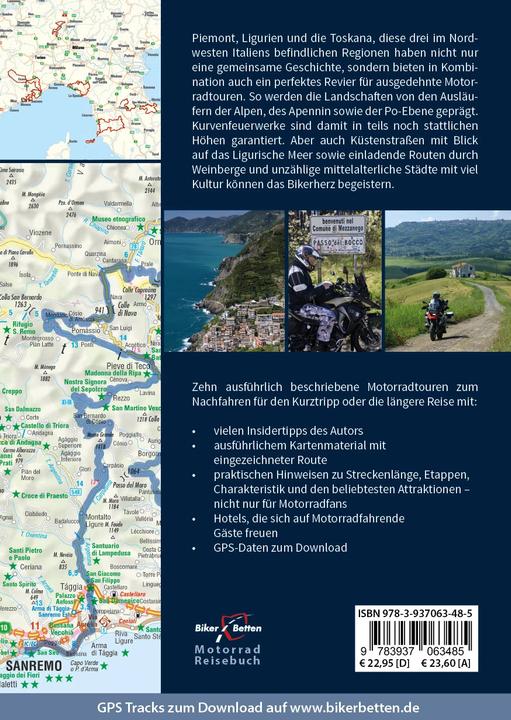 Produktbild Piemont, Ligurien, Toskana (Deutsch, Hans Michael Engelke, 2017)