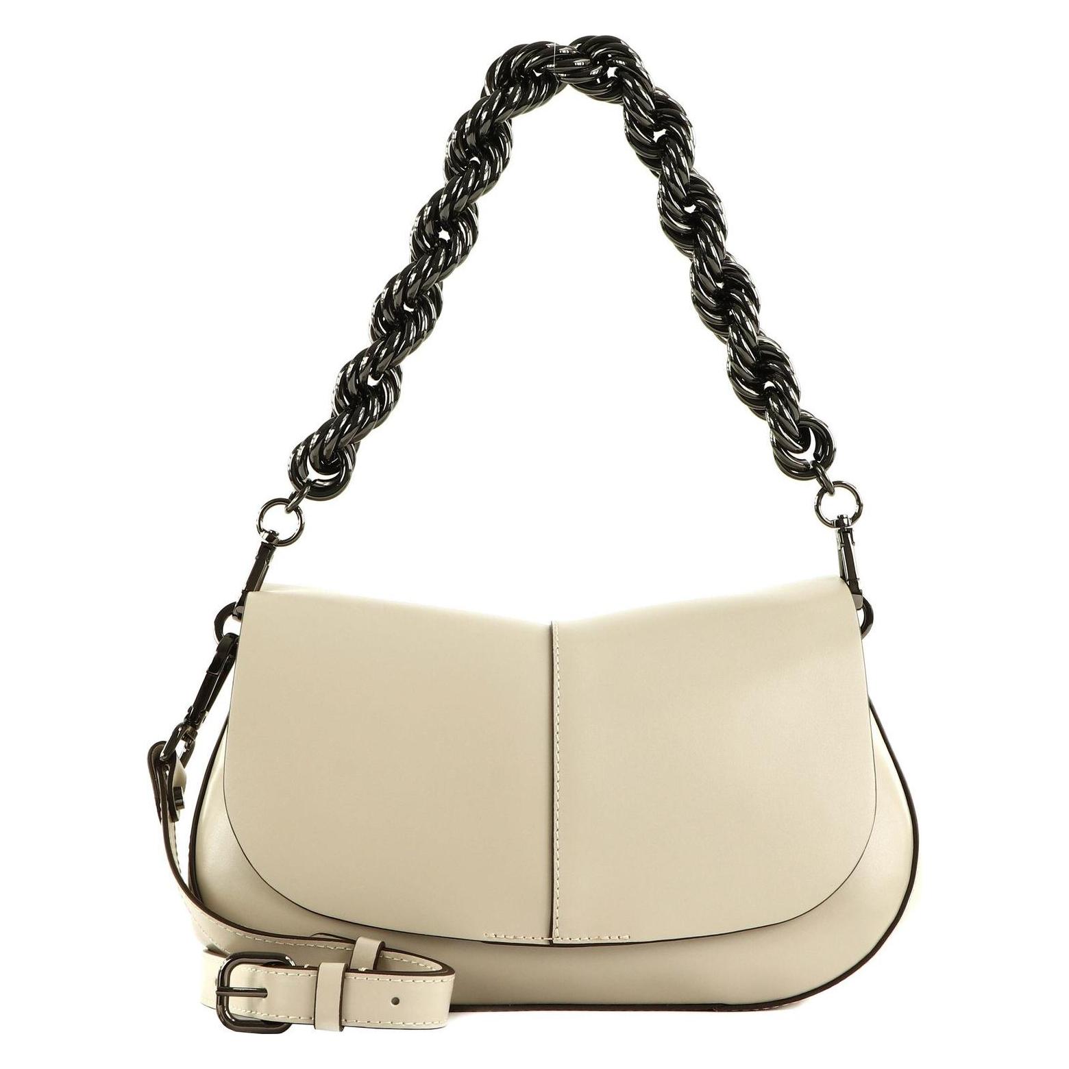 Gianni Chiarini, Damen, Handtasche, Umhängetasche "Helena Round" Ecru, Beige