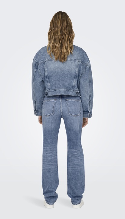 Produktbild Only Fly-Away Kragen Tief angesetzte Schulter Jacke Jeansjacke (L)