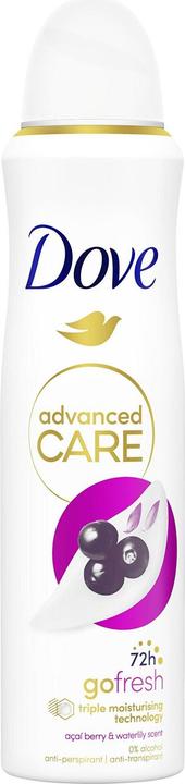Produktbild Dove Advanced Care Go Fresh Acai Berry & Waterlily 72h - Antiperspirant with acai and water lily (Spray, 150 ml)