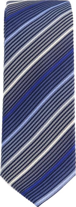 Image du produit JP1880 Cravate en soie extra-longue, motif à rayures, largeur 7,5 cm