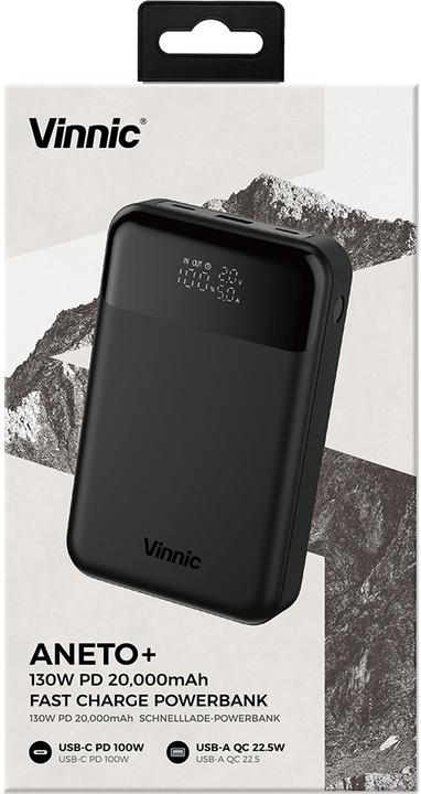 Image du produit Vinnic ANETO+ (20000 mAh, 130 W, 74 Wh)