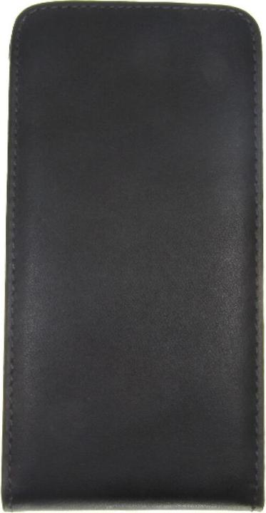 Actual product image OEM Slim Leather Flip Case Galaxy Alpha G850 - Black (Samsung Galaxy Alpha)