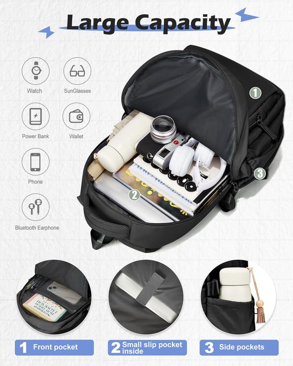 Produktbild Only-Bags.Store Leichter Schulrucksack Teenager, Rucksack Univcersity