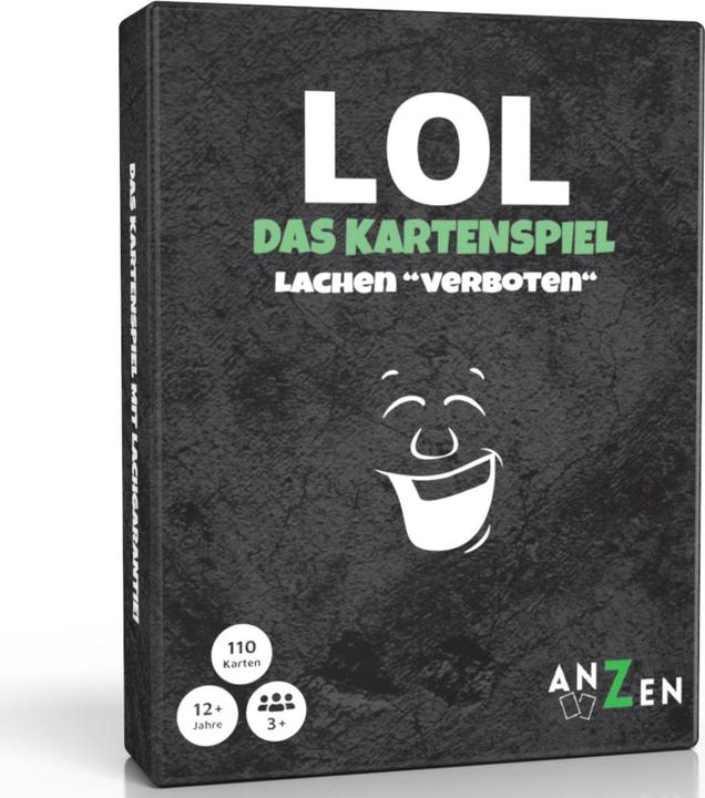 Immagine prodotto Anzen Spiele ANZEN - LOL Il gioco di carte - Risate vietate (Tedesco, 3 - 12 Giocatori)