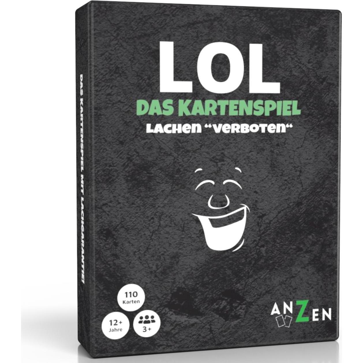 Anzen Spiele ANZEN - LOL Das Kartespiel - Lachen verboten (Deutsch, 3 - 12 Spieler) (4130114)