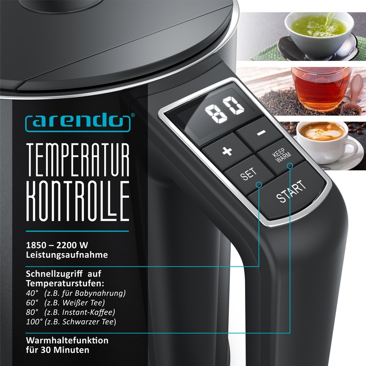 Image du produit Arendo Bouilloire électrique (1.50 l)