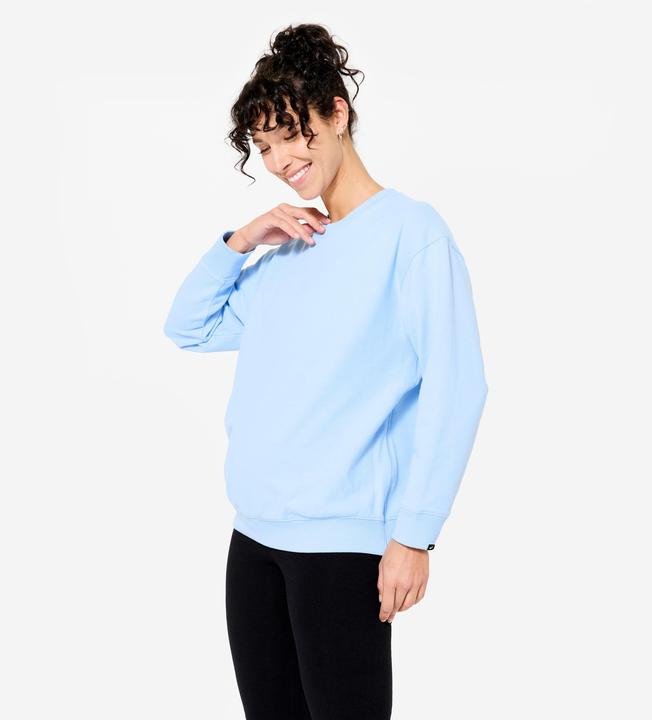Produktbild Domyos Sweatshirt Damen Schwangerschaftsyoga - hellblau (S)