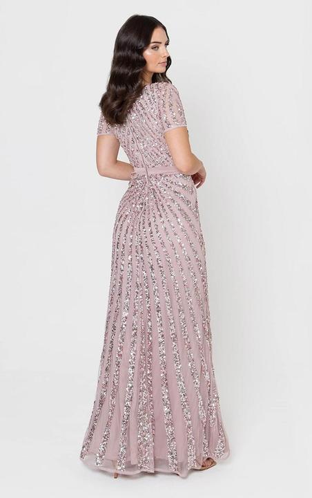 Produktbild Maya Deluxe Abito Maxi con Paillettes e Scollo a V (42)