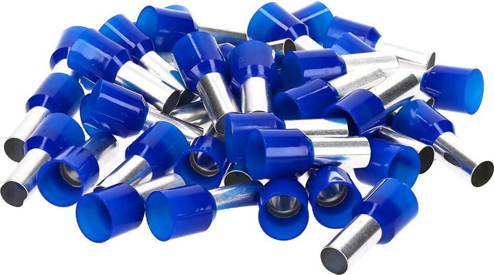 Immagine prodotto Kalitec 50 pezzi Cembre capicorda isolati 50mm² lunghi 20mm blu PKD50020 I Qualità industriale tedesca