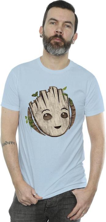 Produktbild I Am Groot Wooden Head TShirt (S)