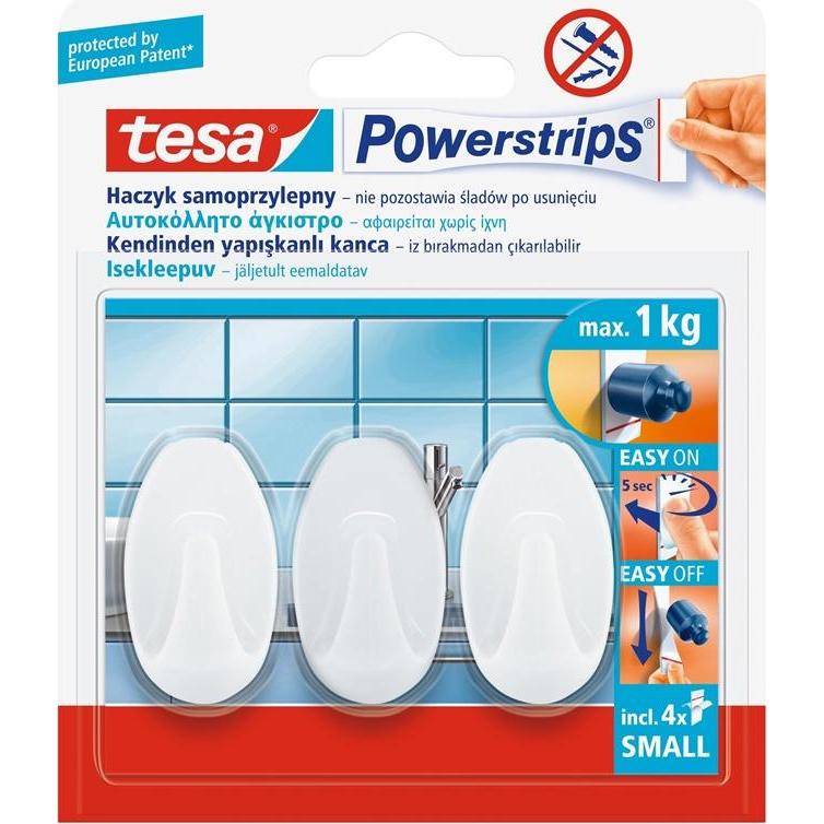 Thumbnail - tesa, Klebehaken + Klebenagel, Powerstrips