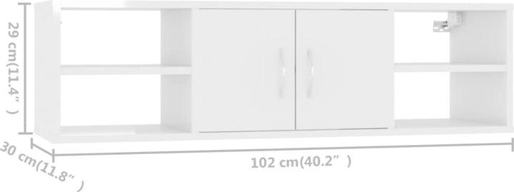 Produktbild VidaXL Wandschrank Artisan-Eiche 102x30x29 cm Holzwerkstoff (102 x 30 x 29 cm)