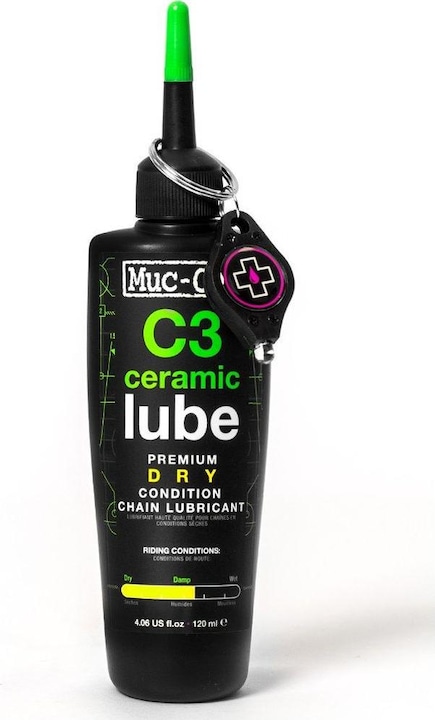 Actual product image Muc-Off C3 Dry Ceramic Lube 120ml (120 ml, Chain oil)