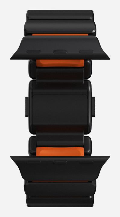Actual product image Nomad Spartan Band Black Titanium Ultra Orange 49mm (FKM, Titanium, Titanium)