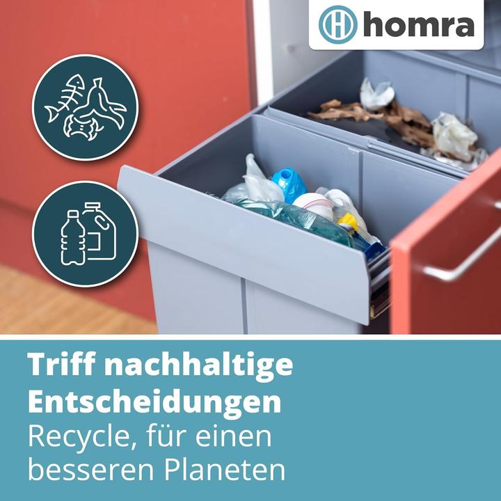 Produktbild Homra Ausziehbares Müll-Trennsystem (40 l)