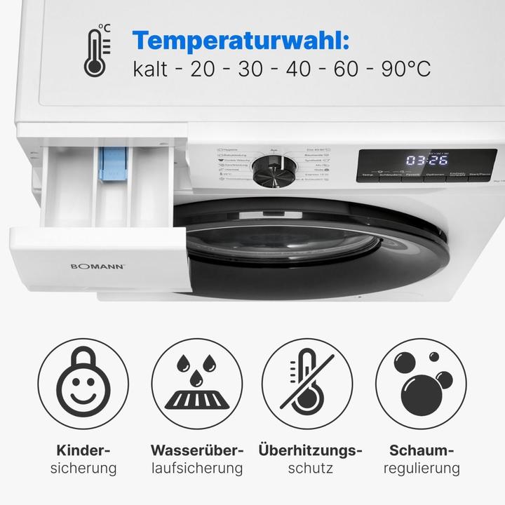 Produktbild Bomann WA 7185 w (8 kg, Links)