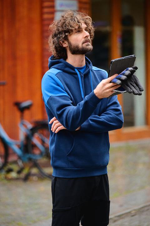 Produktbild Printer Prime Hoodie unisex zwart/staalgrijs - maat L (L)