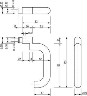 Productafbeelding Nickal 80 (Deurplaat set)