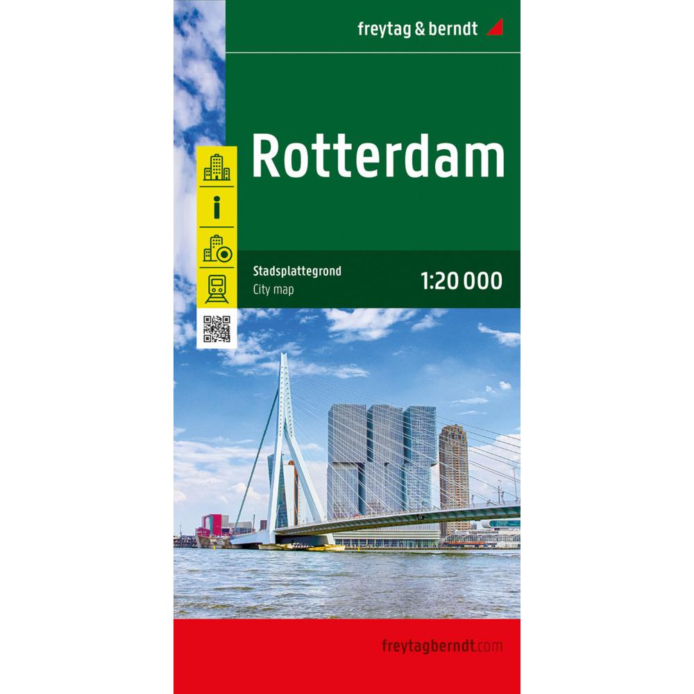 Rotterdam, Stadtplan 1:20.000, freytag, Landkarte