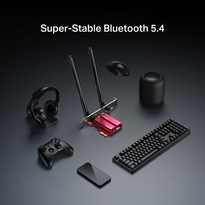 Actual product image Mercusys MA37BE PCIe WiFi 7 and Bluetooth 5.4 Adapter (Mini PCI Express)