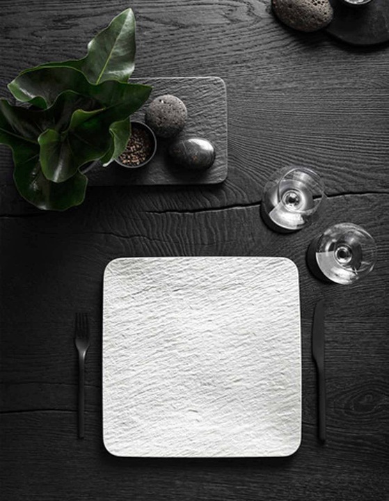 Actual product image Villeroy & Boch Square serving platter/gourmet plate Manufacture Rock blanc