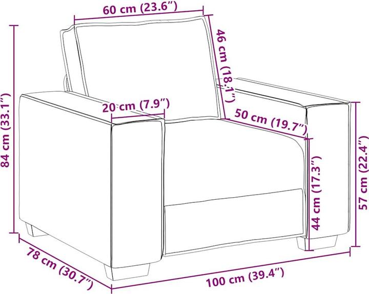 Produktbild vidaXL Sofa Stuhl