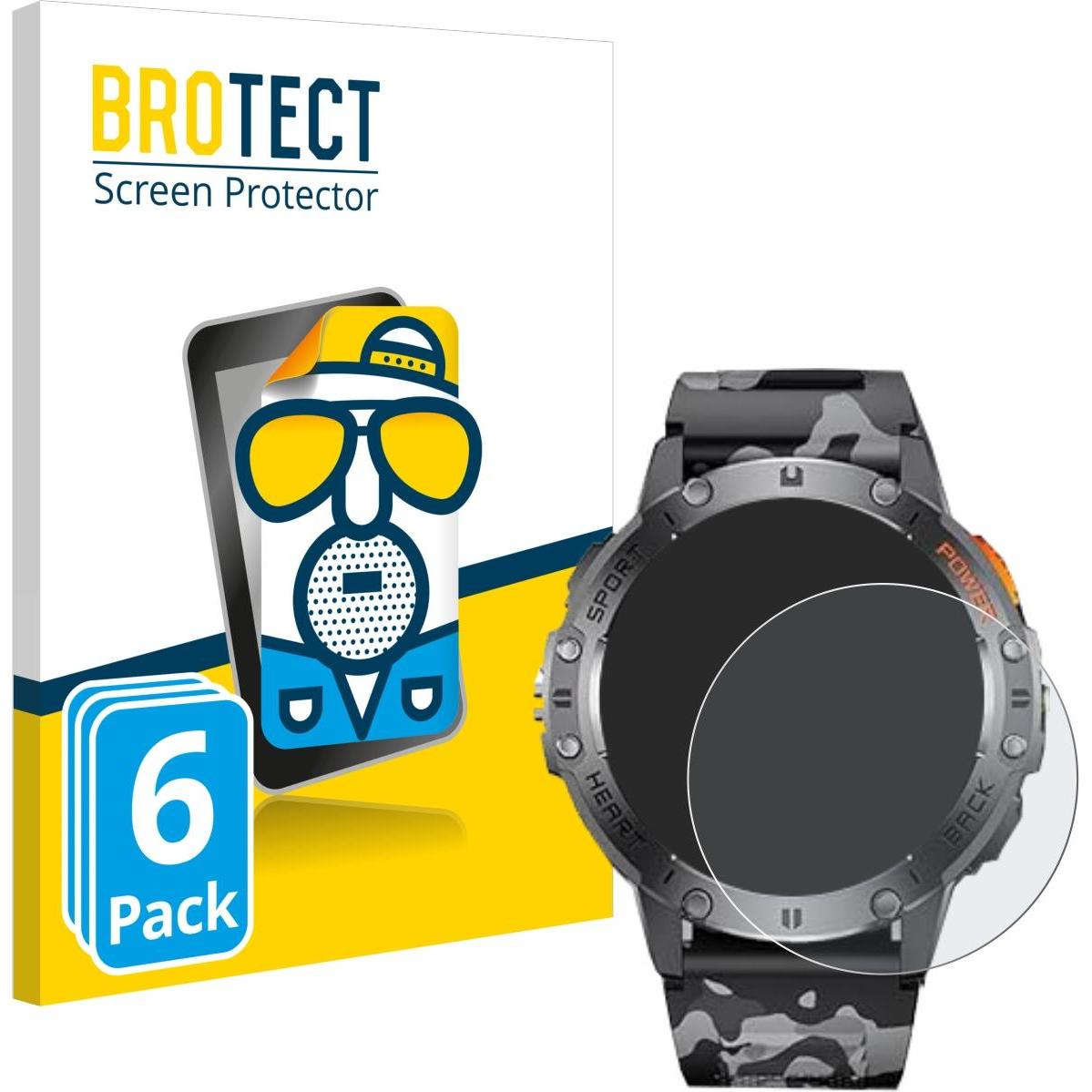 BROTECT Entspiegelungsfolie Displayschutz Displayschutzfolie Folie Matt, Smartwatch Schutzfolie, Grau