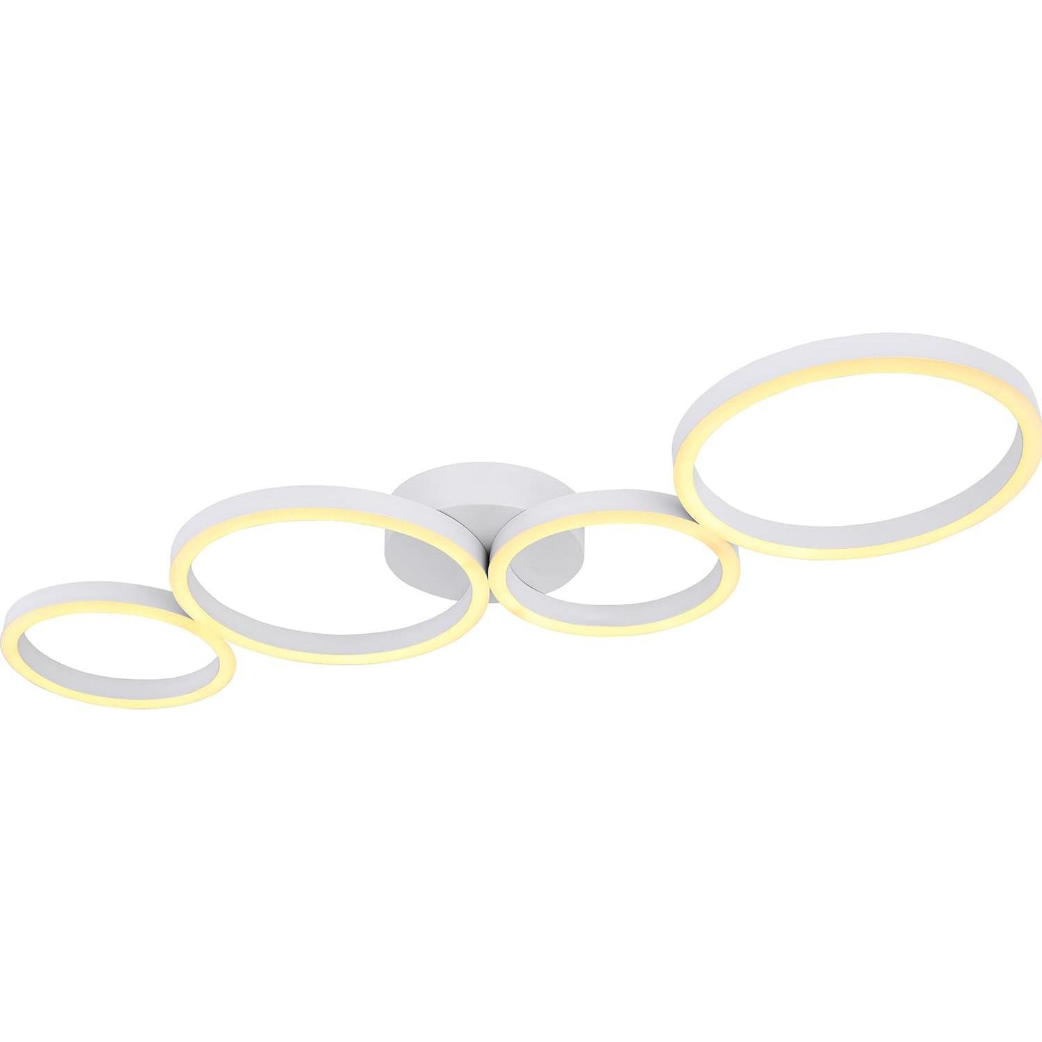 Globo, Wandleuchte + Deckenleuchte, Deckenleuchte Venosa weiss 1xLED (1600 lm)