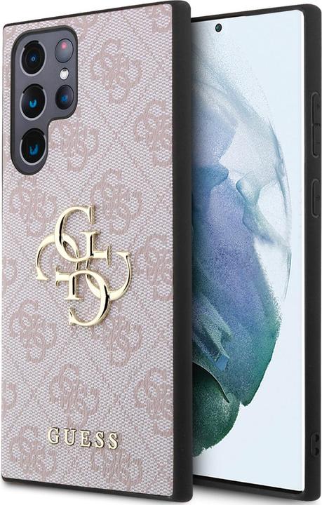 Image du produit Guess PU 4G Metal Logo Case pour Samsung Galaxy S24 Ultra - rose (Samsung Galaxy S24 Ultra)