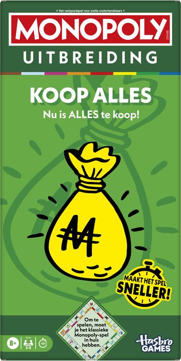 Actual product image Hasbro Monopoly Buy Everything (Dutch)