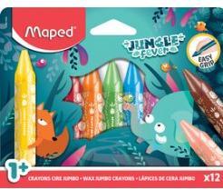 Actual product image Maped Wax crayon case 12pcs multicoloured (Multicoloured, 12 x)