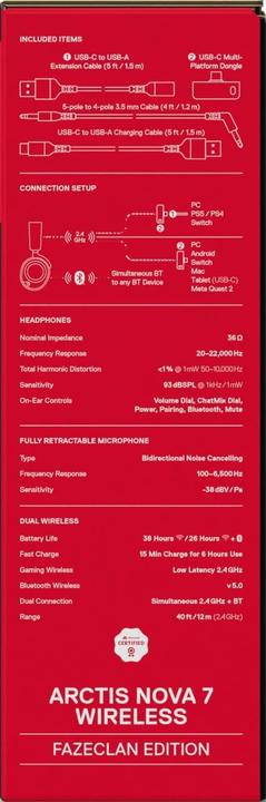 Actual product image SteelSeries Arctis Nova 7 FaZe Clan Edition (Wireless)