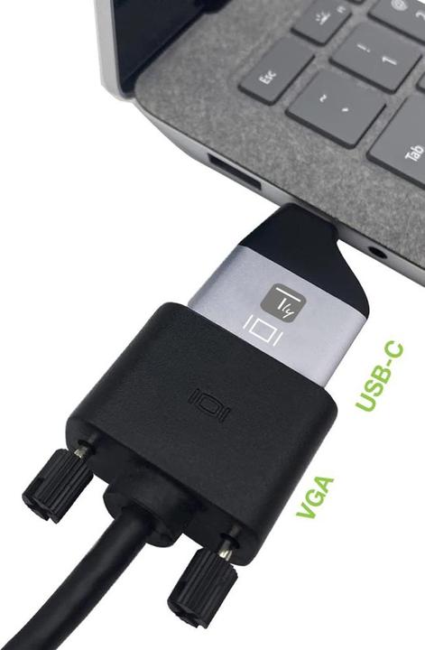 Produktbild Techly Adapter USB-C M to VGA F (2.61 cm)